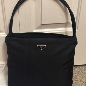 Prada Black Nylon Shoulder Bag